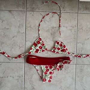 Cherry Print Bikini Set